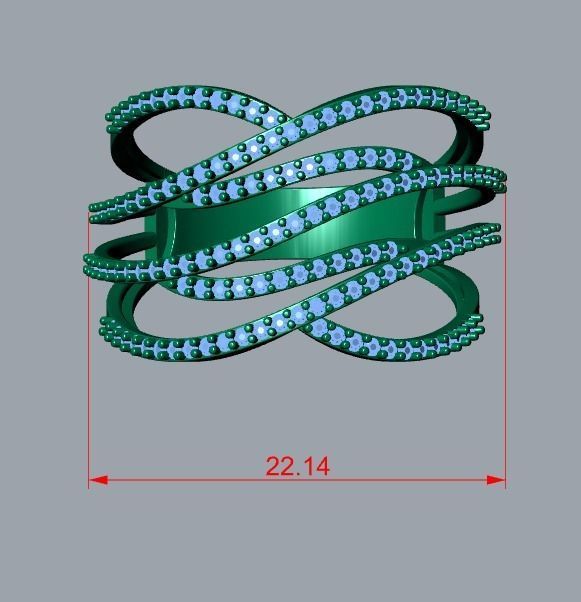 ring jewelry 3D print model_7