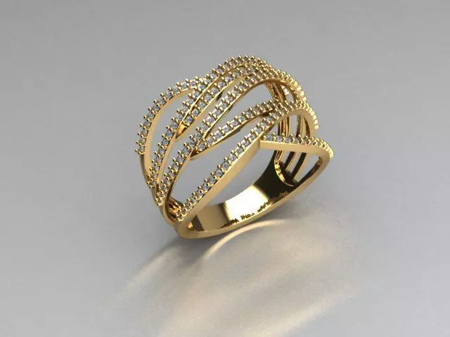 ring jewelry 3D print model_0