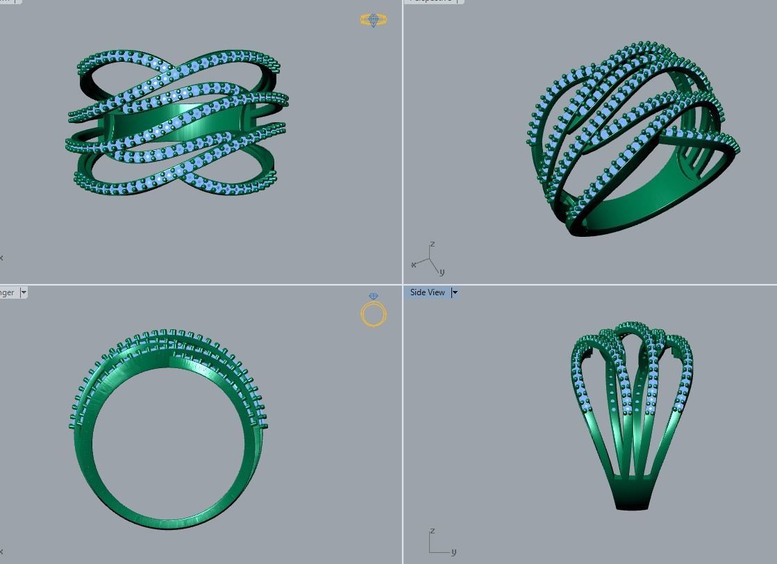 ring jewelry 3D print model_4