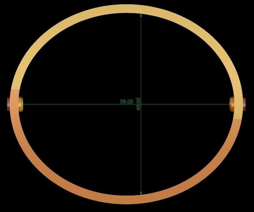 Love Bracelet With Diamond - Size 17 3D print model_5