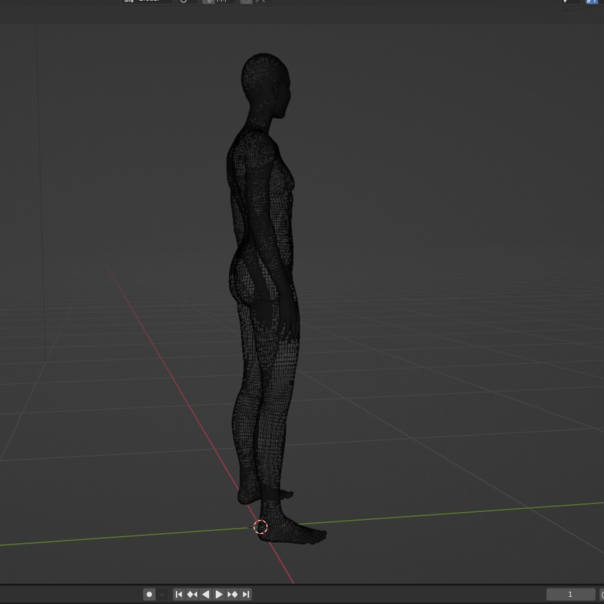 Hana - Realistic Female Character Unreal Maya with Hair 3D model_14