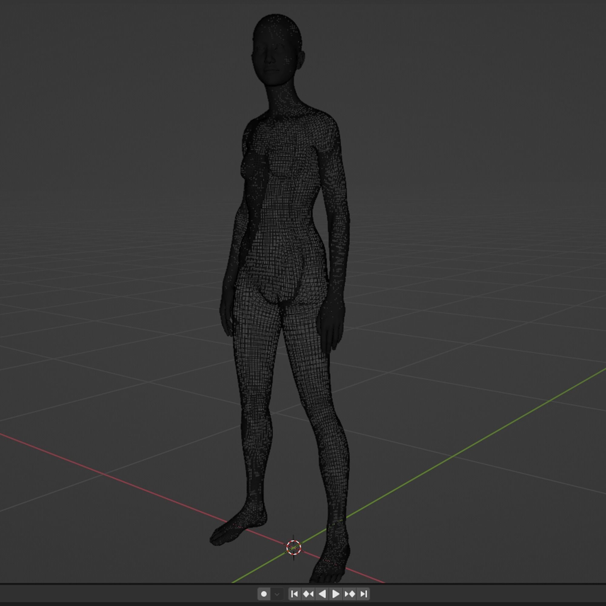 Hana - Realistic Female Character Unreal Maya with Hair 3D model_11