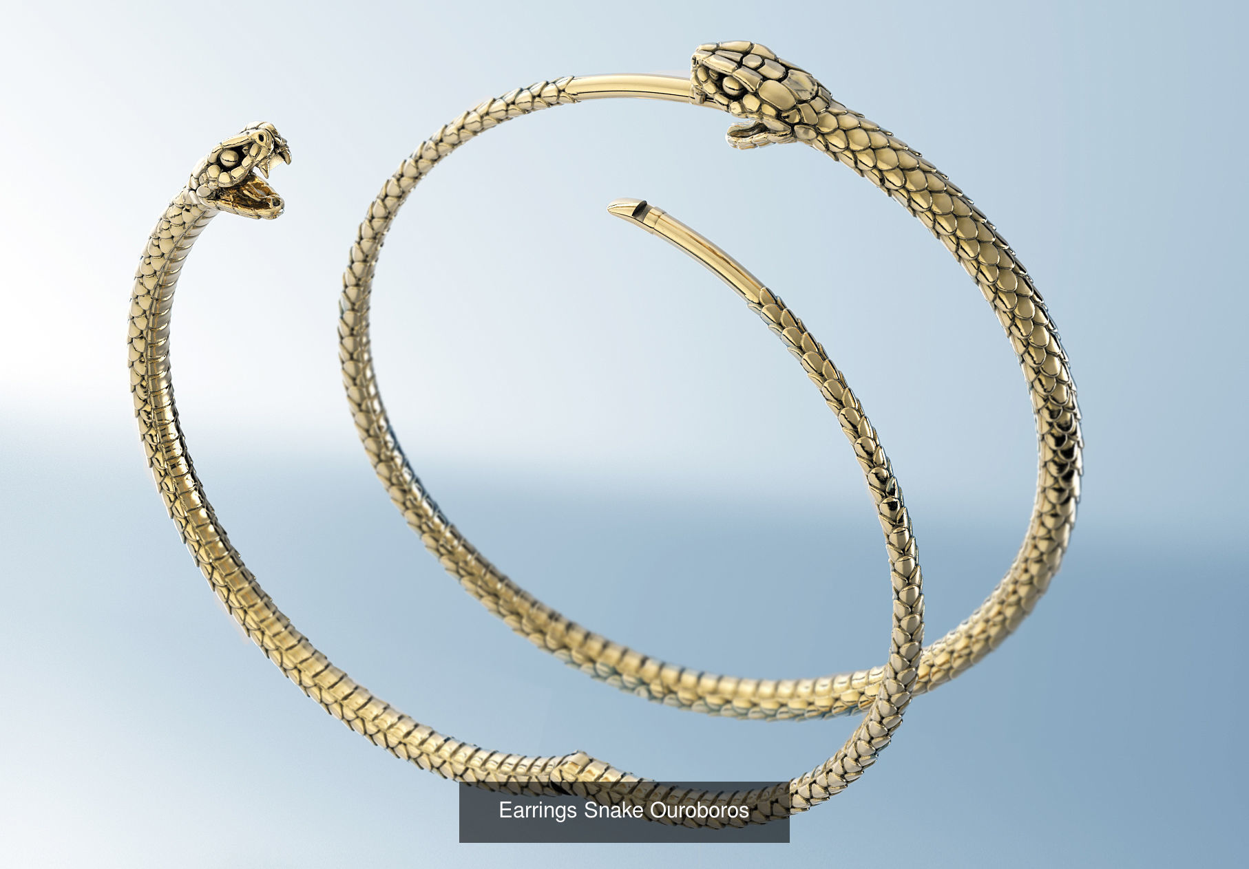 Ouroboros Snake Set 3D Model Collection_4