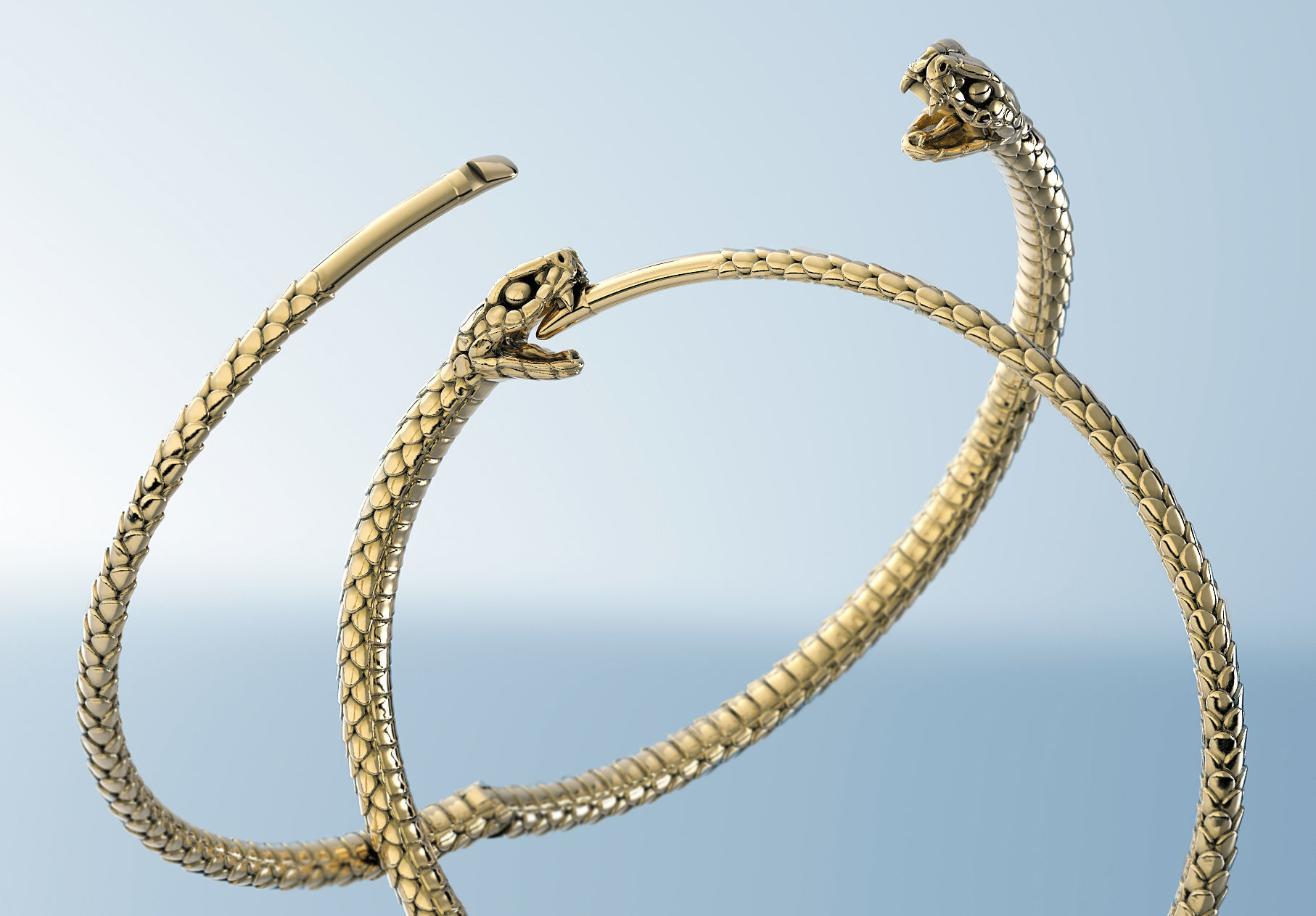 Ouroboros Snake Set 3D Model Collection_6