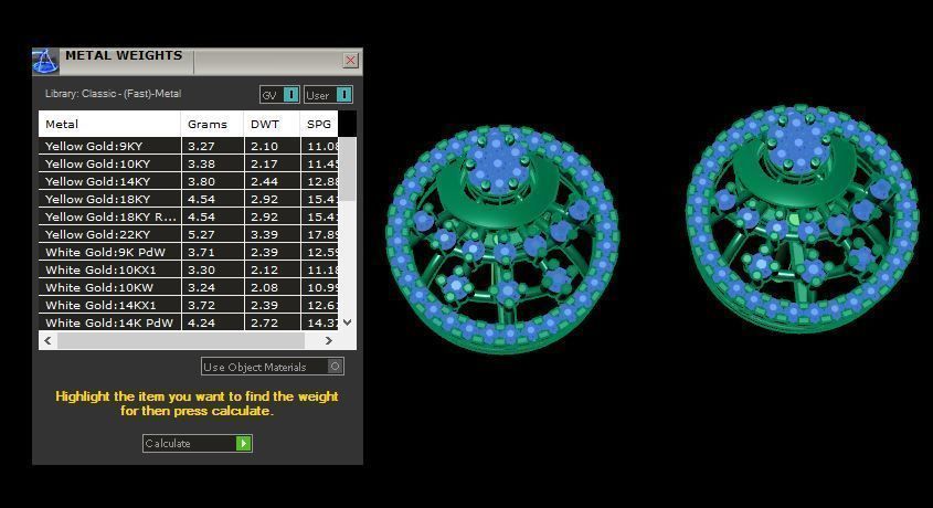 daimonds eairring 3D print model_14