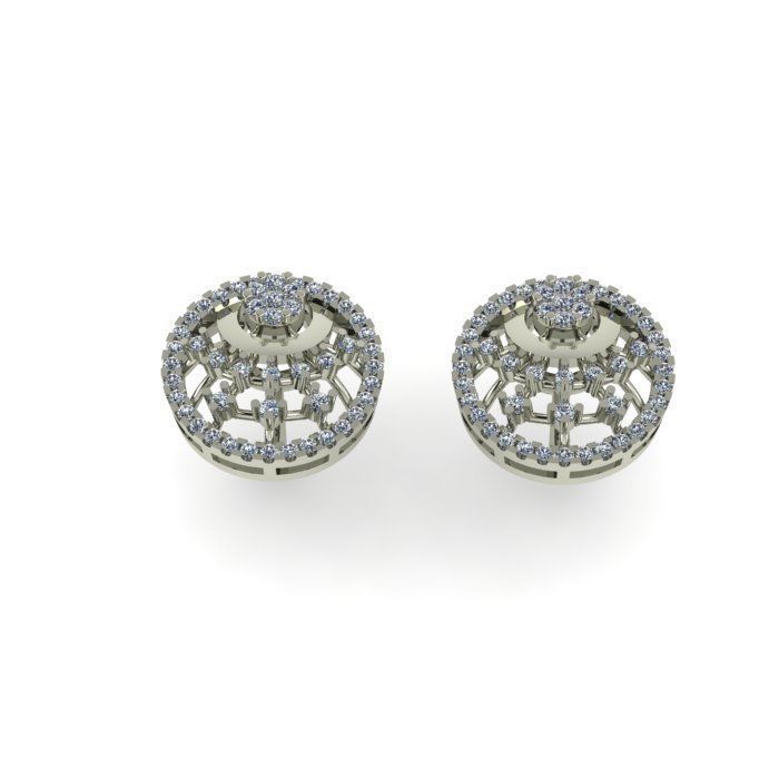 daimonds eairring 3D print model_7