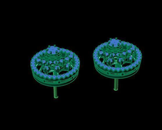 daimonds eairring 3D print model_9