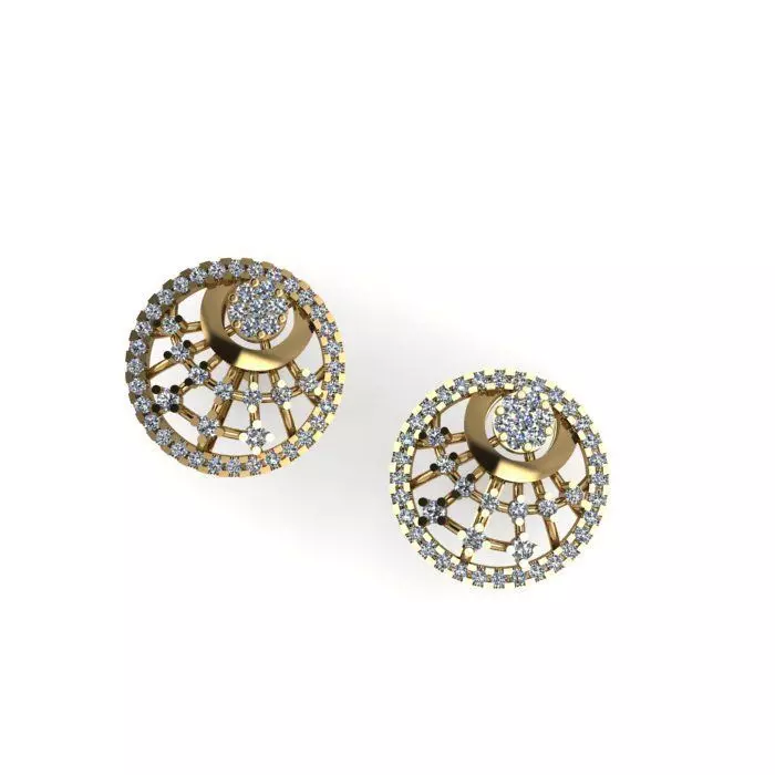 daimonds eairring 3D print model_0