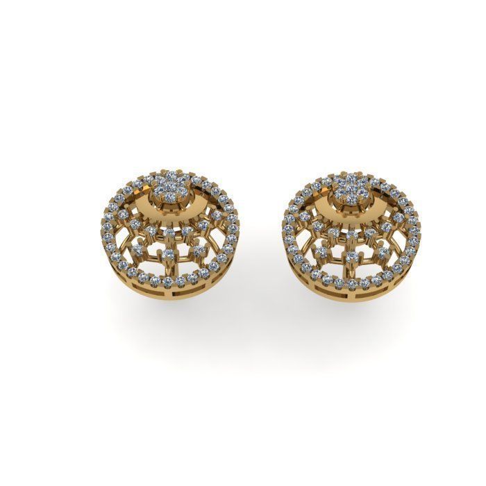 daimonds eairring 3D print model_6