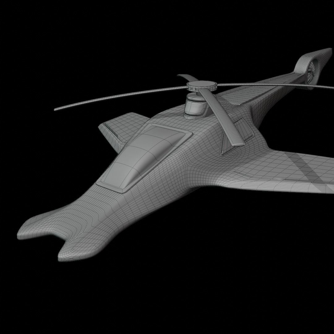 Sleek and Powerful 3D-Printable Helicopter Model 3D model 3D printable ...