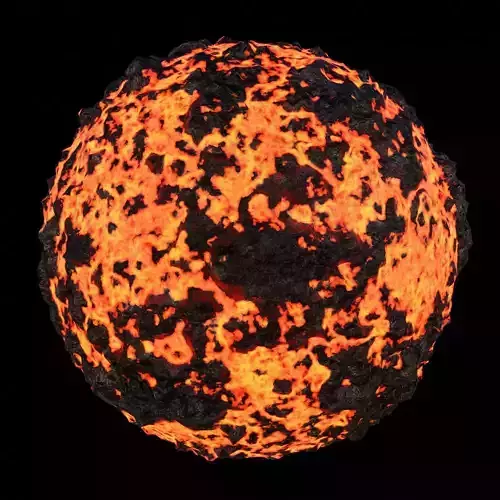 Procedural Lava Rock Material