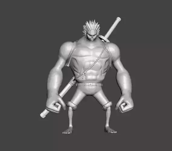 Luffy Nightmare 3D Model