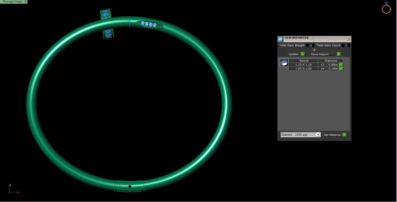 16 size bangle 3D print model_7