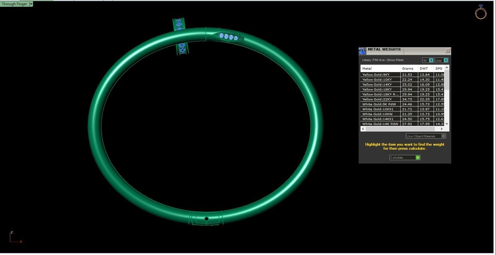 16 size bangle 3D print model_4