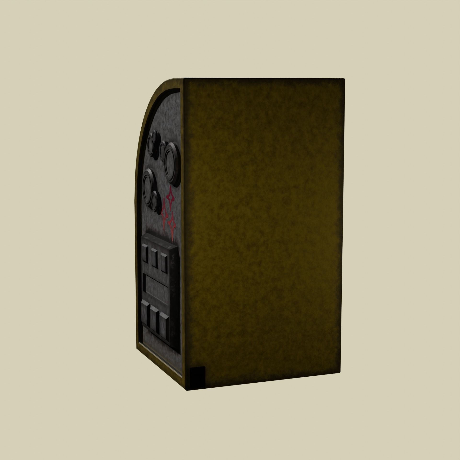 SciFi Cyberpunk Bank Terminal 3D model_2