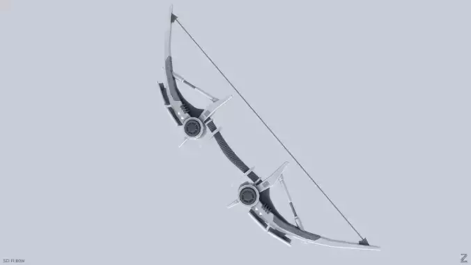 Scifi bow Low-poly 3D model Scifi bow Low-poly 3D model