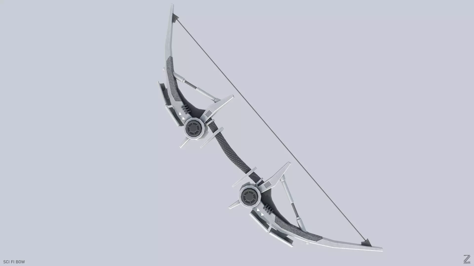 Scifi bow Low-poly 3D model_0