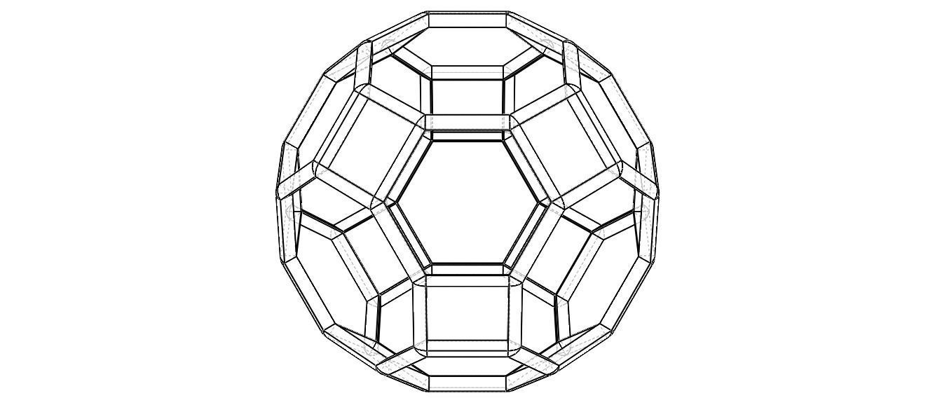 Wireframe Shape Truncated Cuboctahedron 3D print model_7