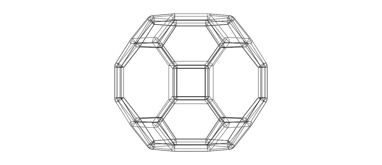 Wireframe Shape Truncated Cuboctahedron 3D print model_36