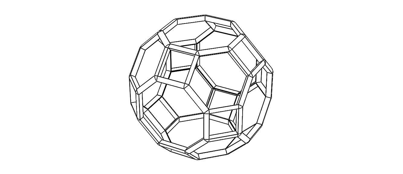 Wireframe Shape Truncated Cuboctahedron 3D print model_10