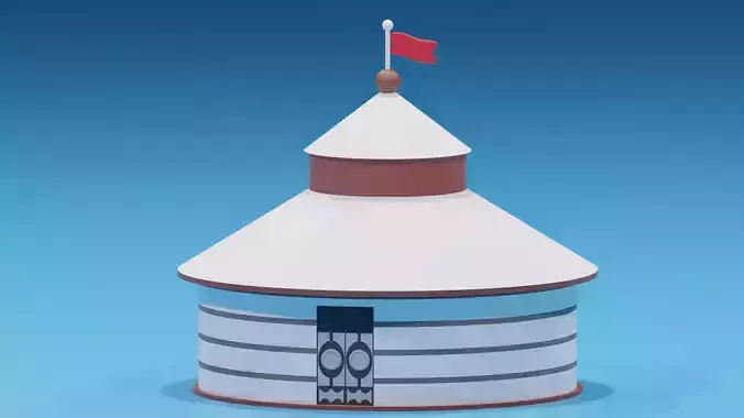 Cartoon Mongolian Yurt 1