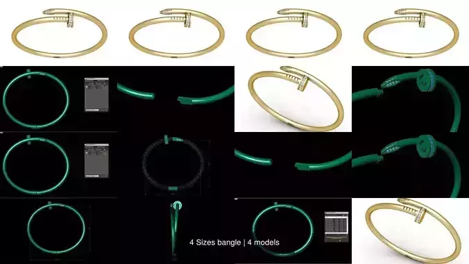 4 Sizes bangle