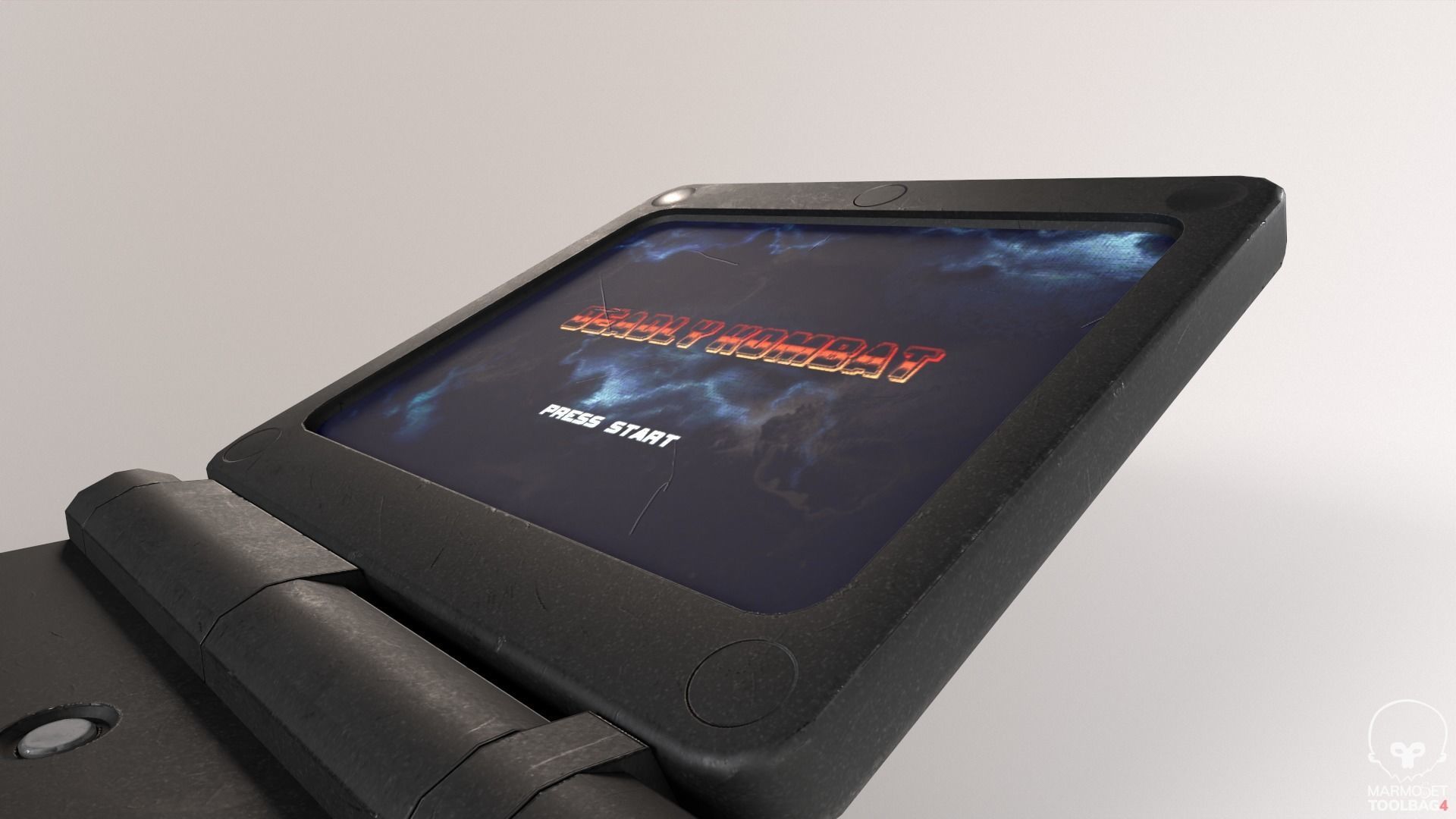 Portable Game Console Low-poly 3D model_6