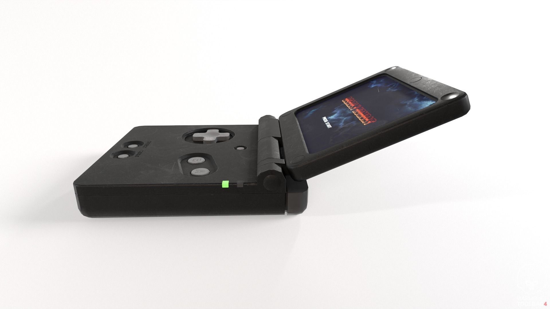 Portable Game Console Low-poly 3D model_3