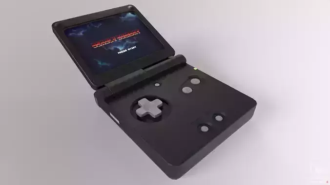 Portable Game Console Low-poly 3D model