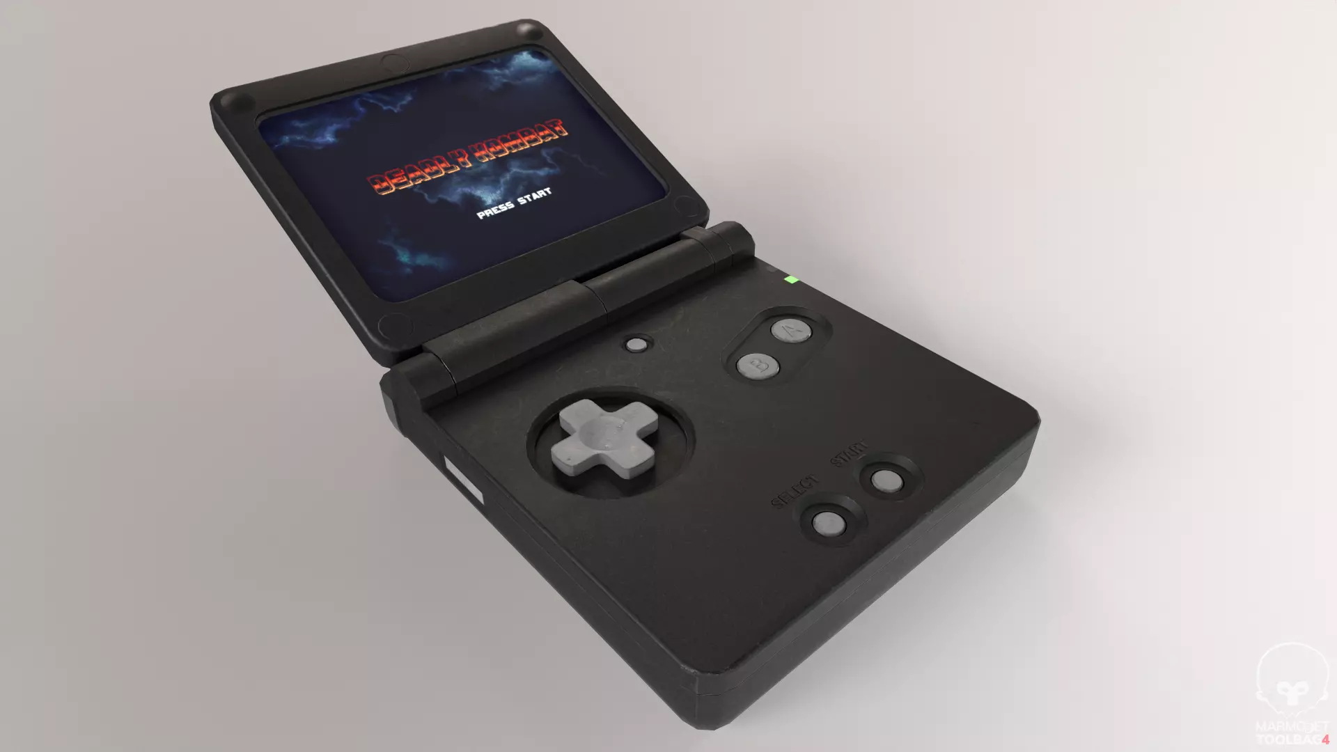 Portable Game Console Low-poly 3D model_0