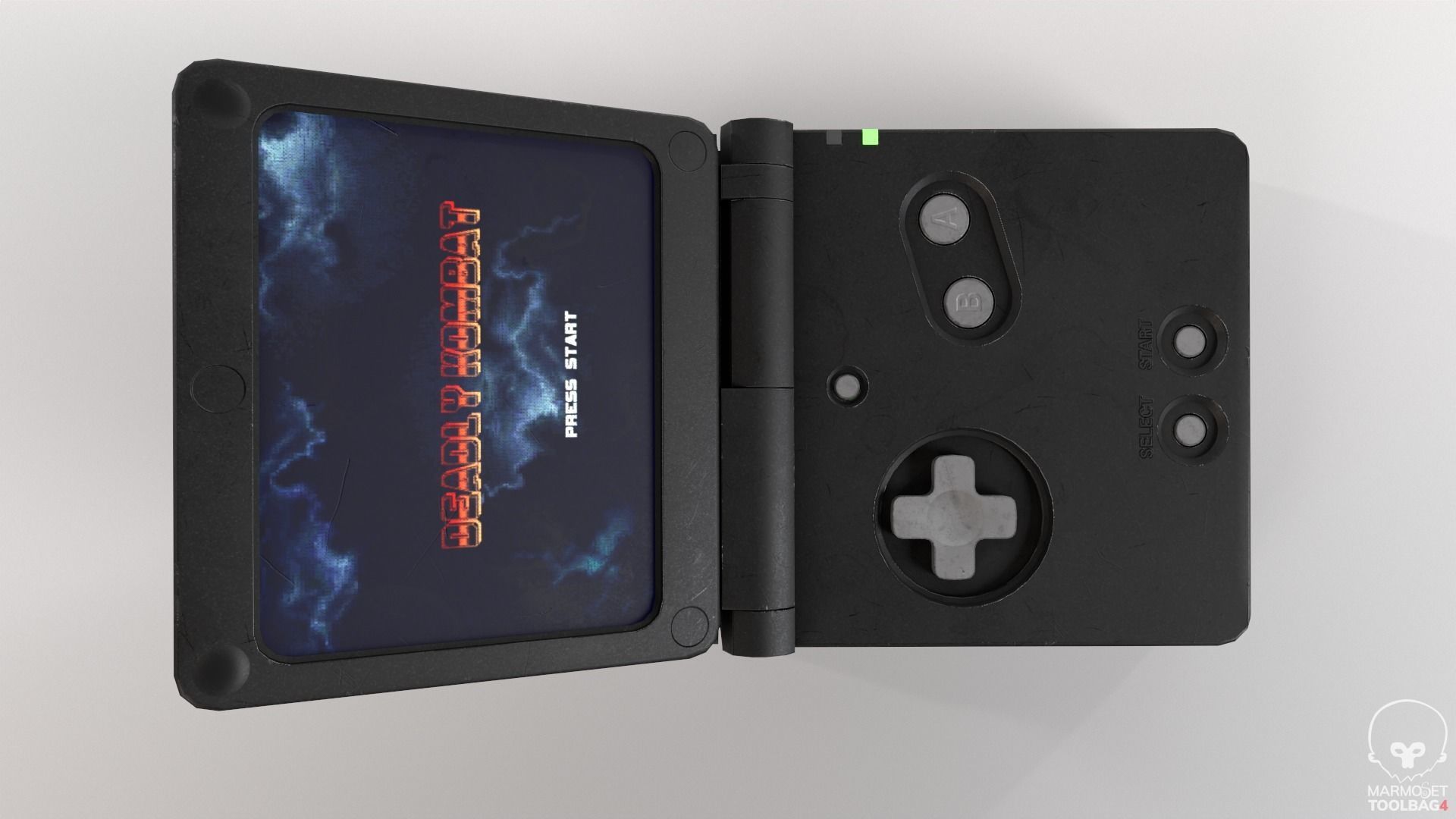 Portable Game Console Low-poly 3D model_8