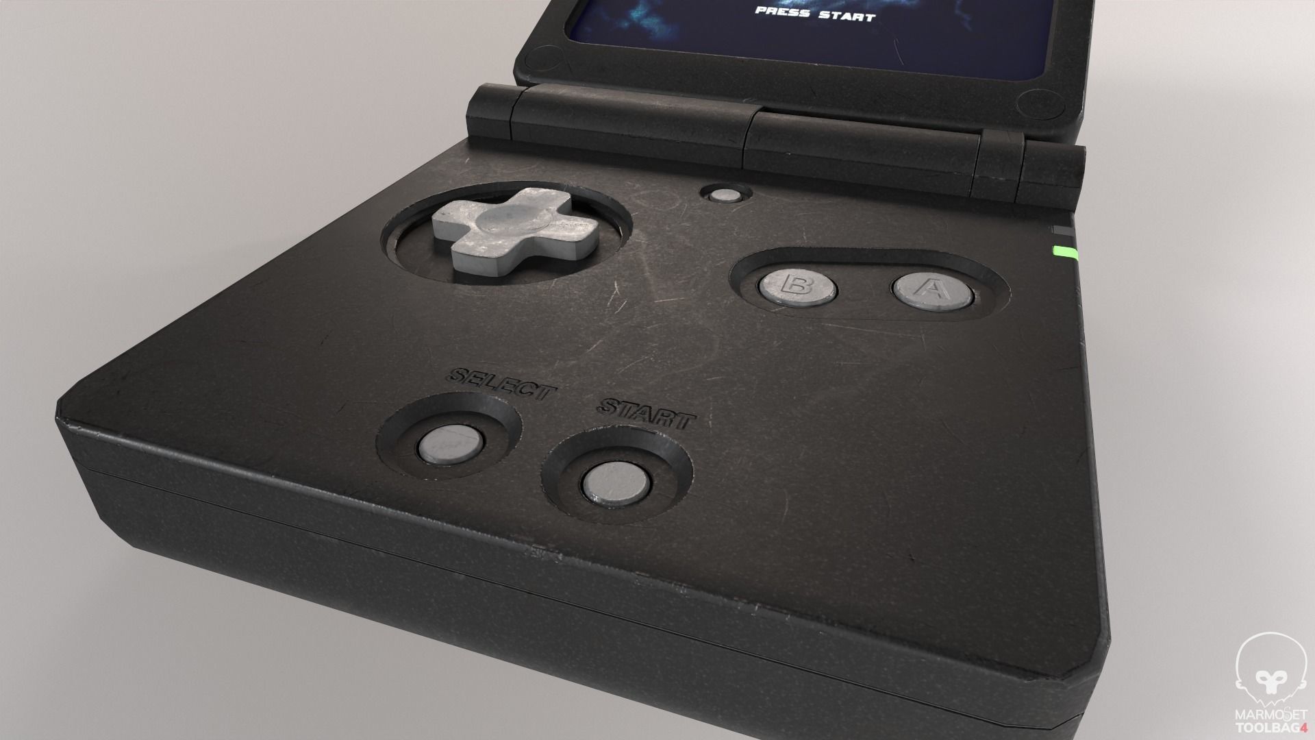 Portable Game Console Low-poly 3D model_7