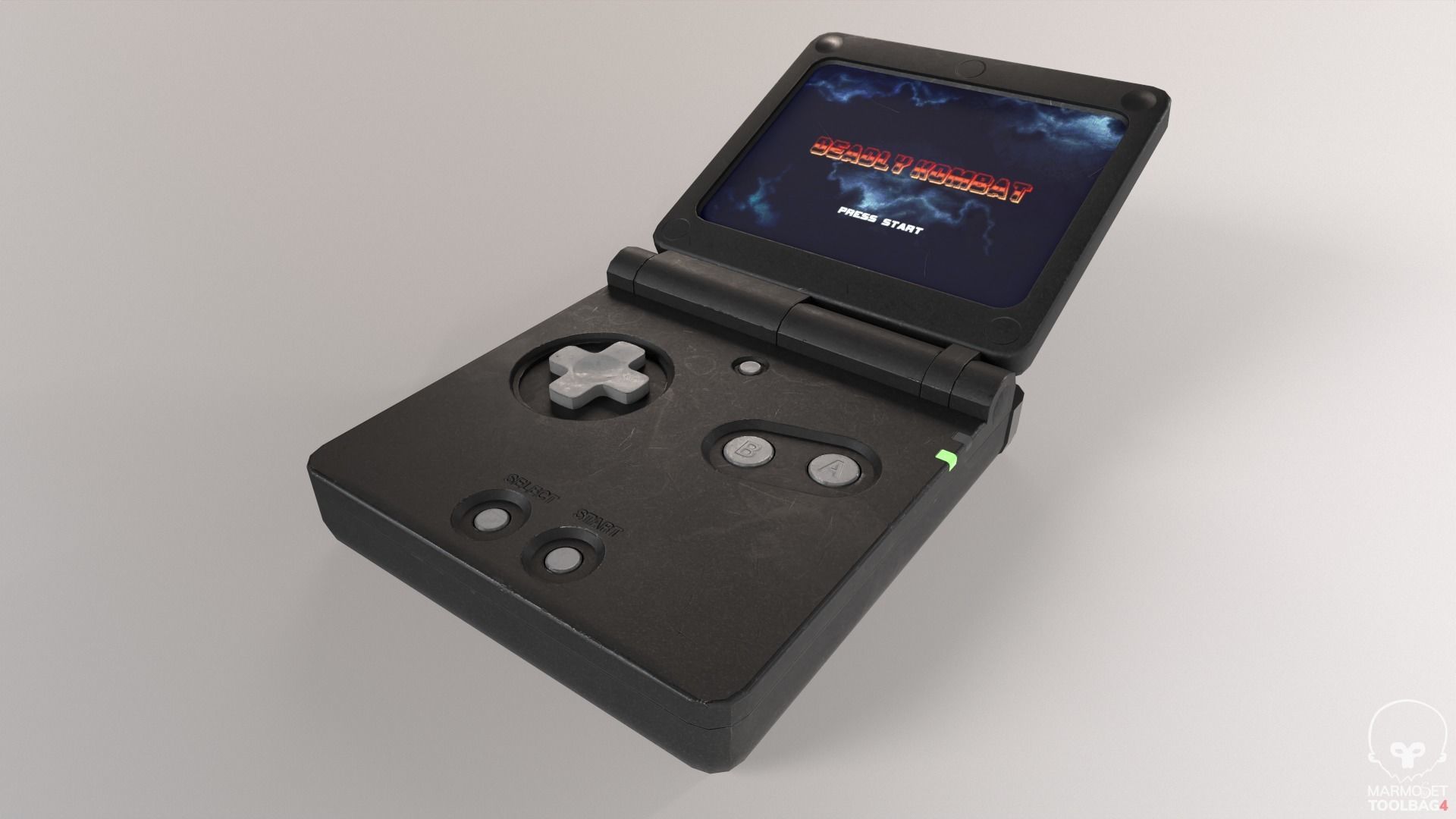 Portable Game Console Low-poly 3D model_2