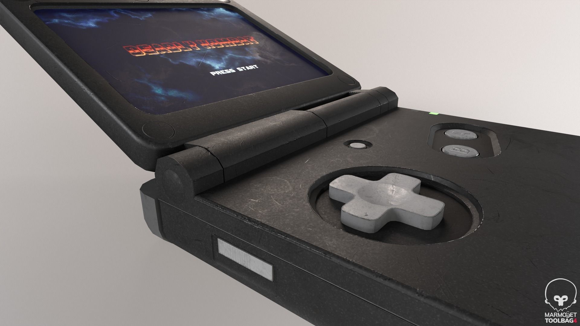 Portable Game Console Low-poly 3D model_9