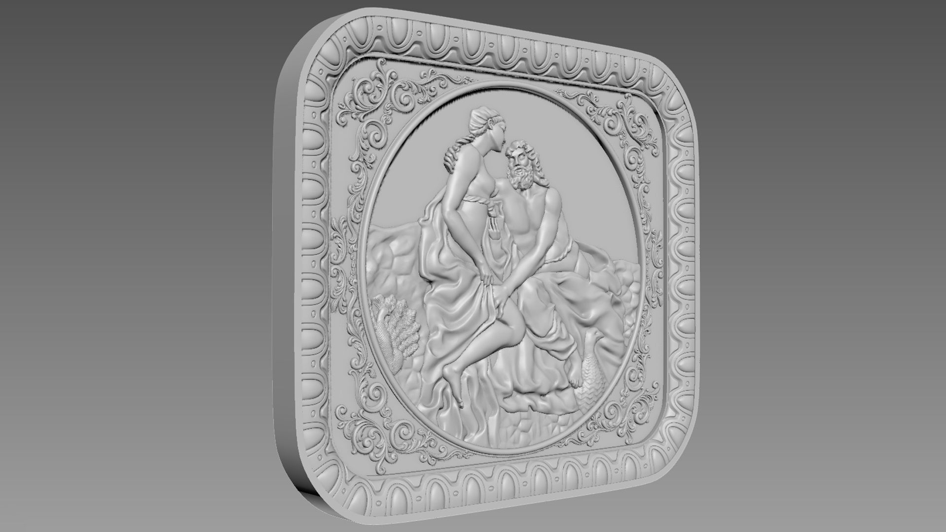 Hera Bas-Relief 3D model_3