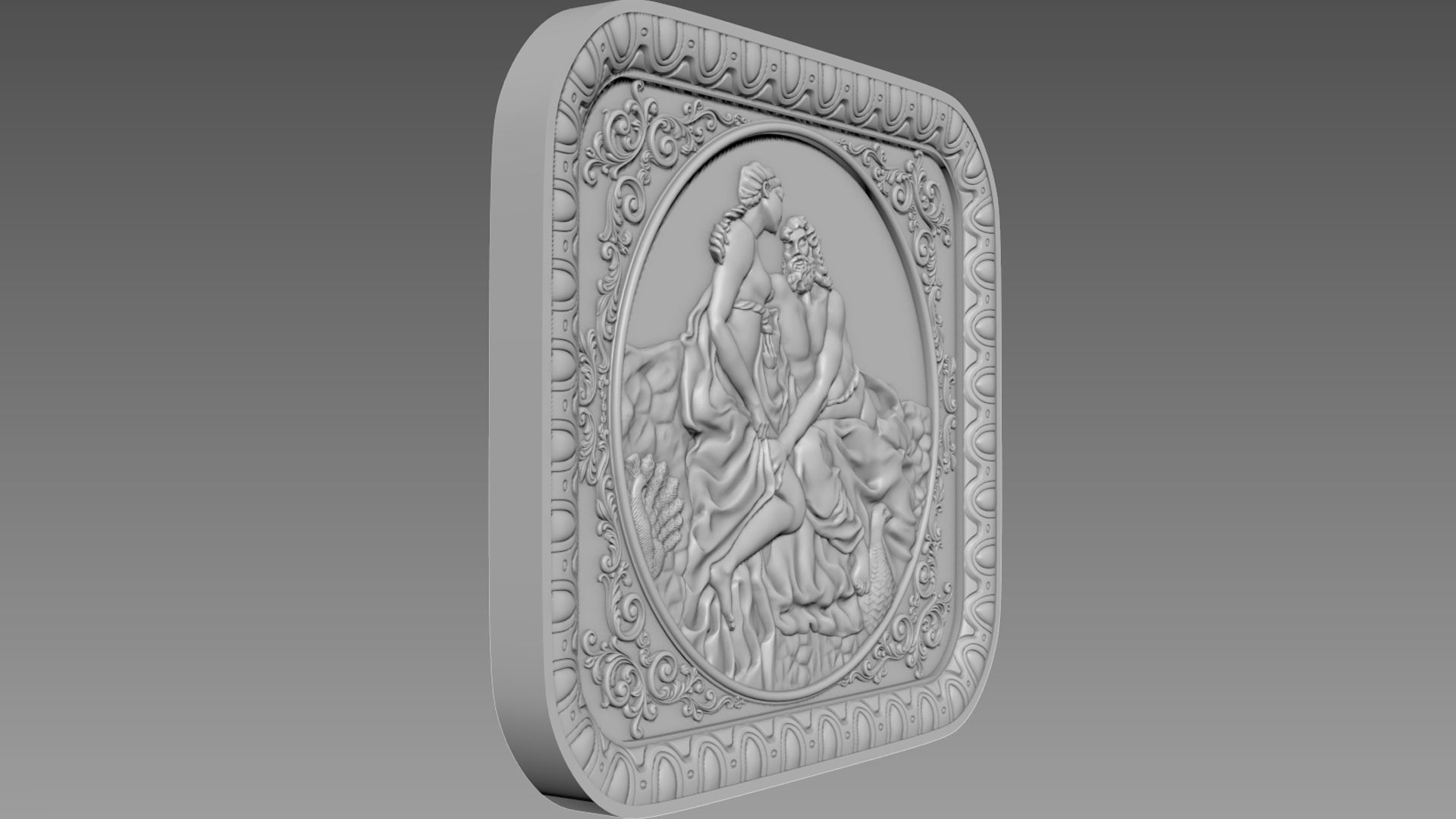 Hera Bas-Relief 3D model_4