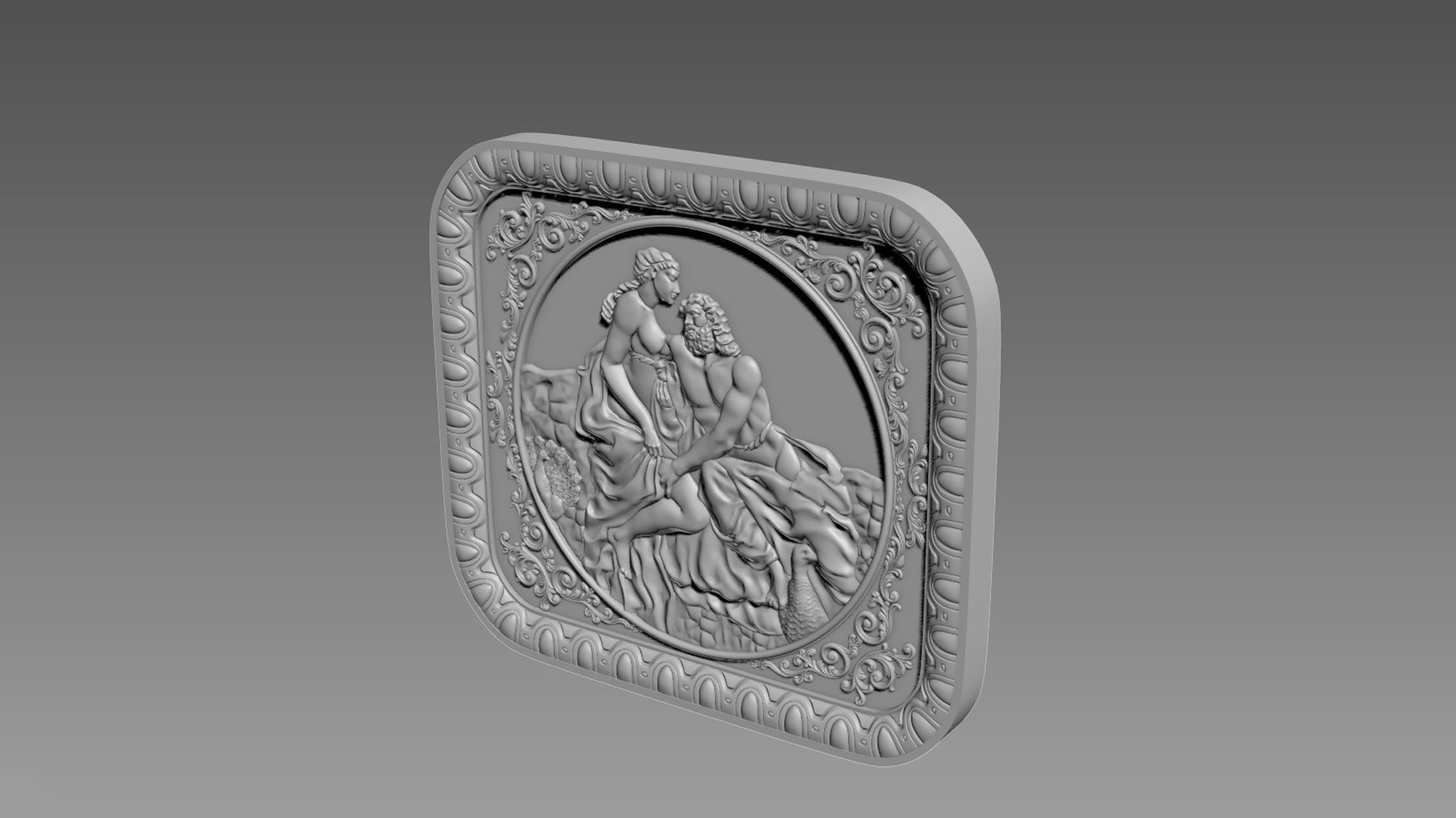 Hera Bas-Relief 3D model_9