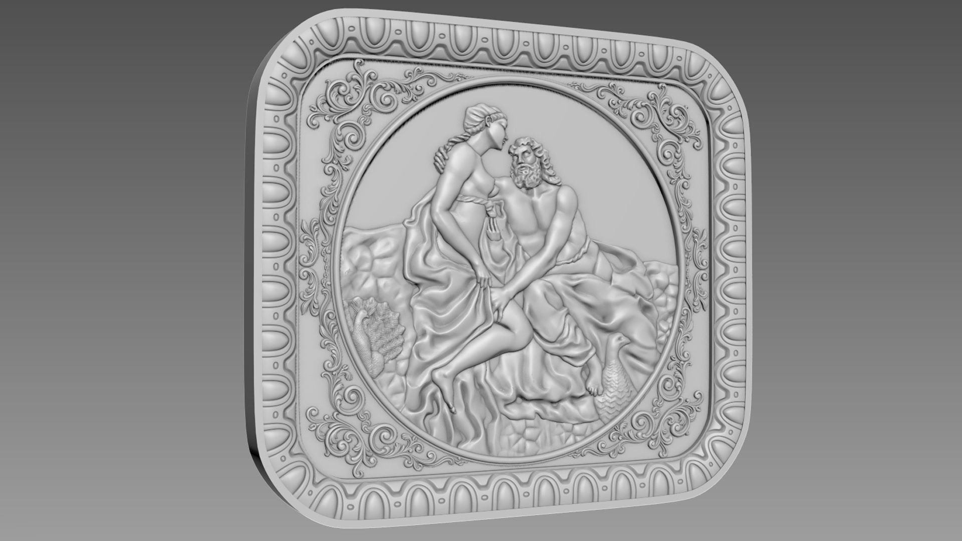 Hera Bas-Relief 3D model_2