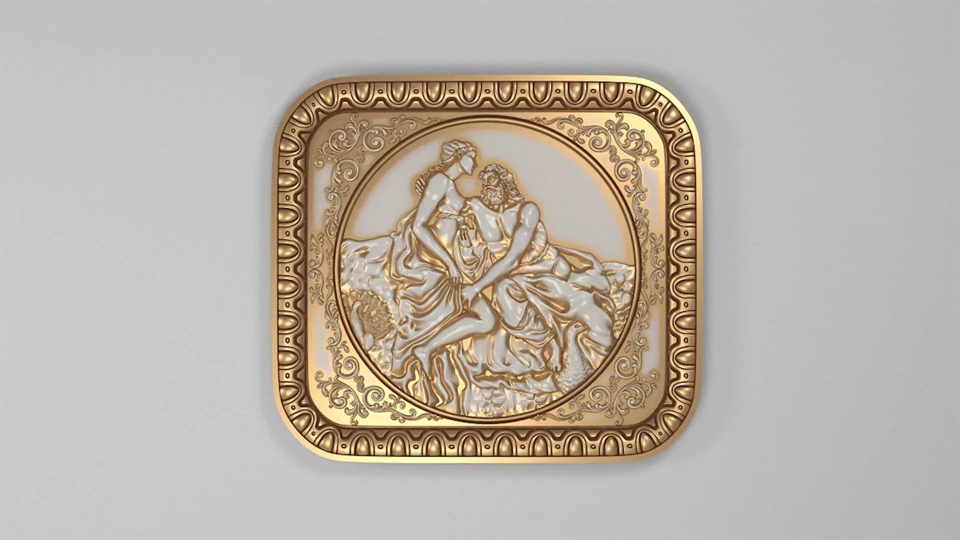 Hera Bas-Relief 3D model_0