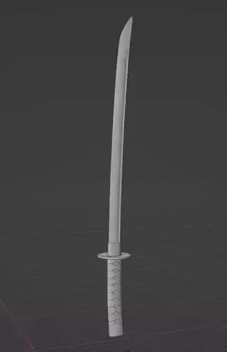 Katana blade with no textures