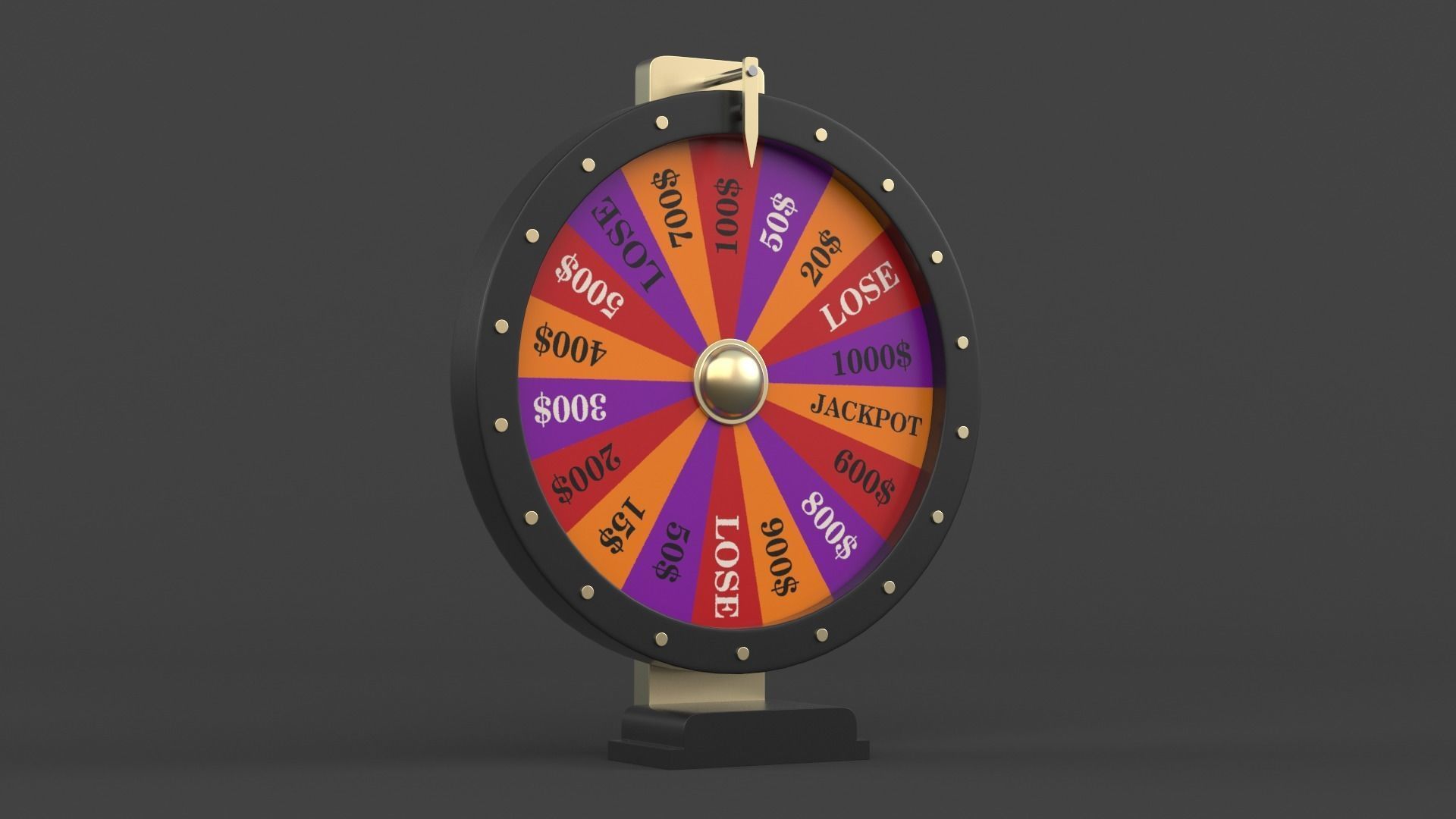 Wheel of Fortune 3D model_3