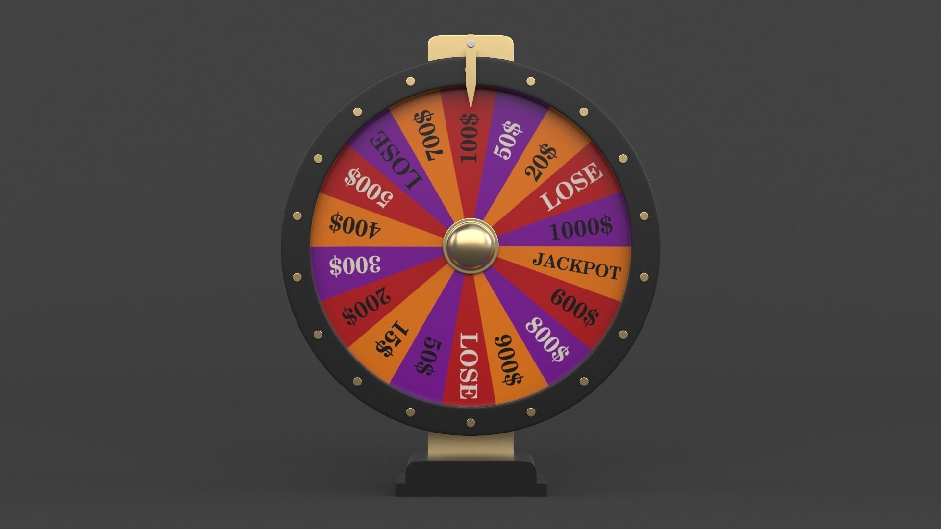 Wheel of Fortune 3D model_1