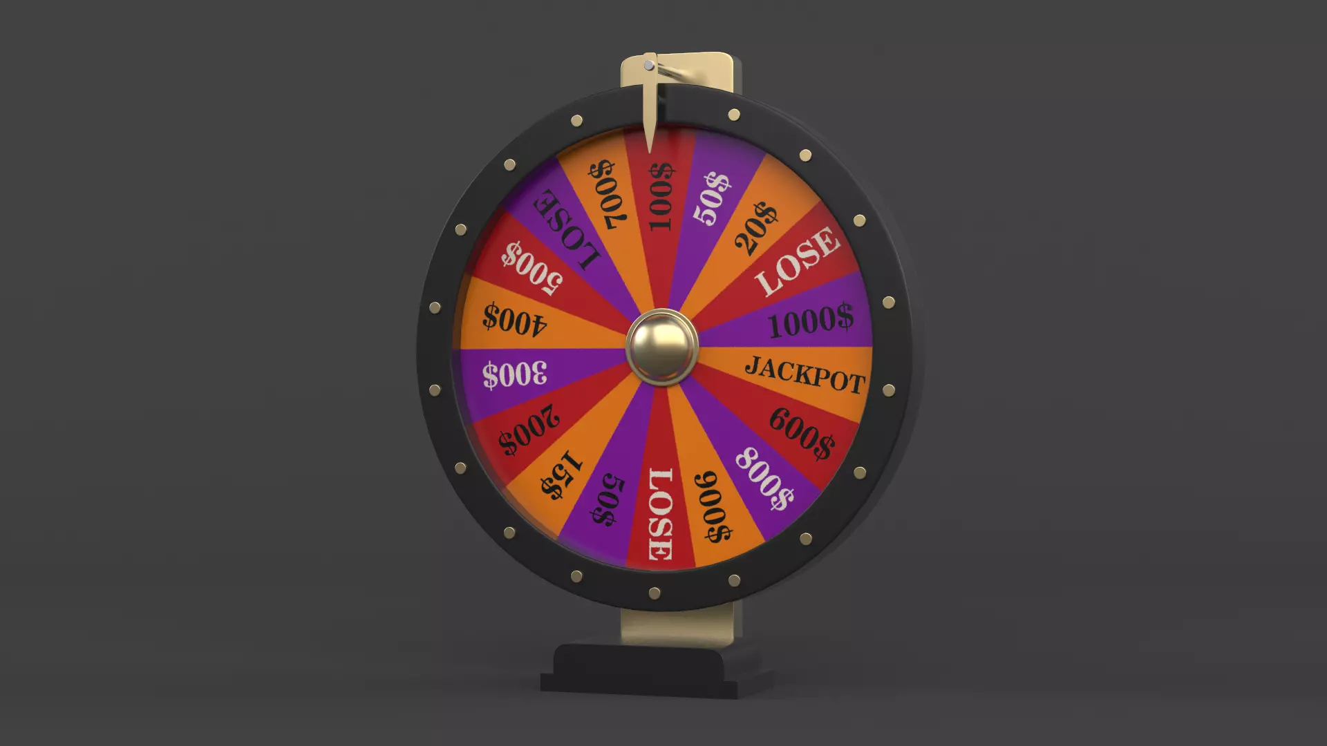 Wheel of Fortune 3D model_0