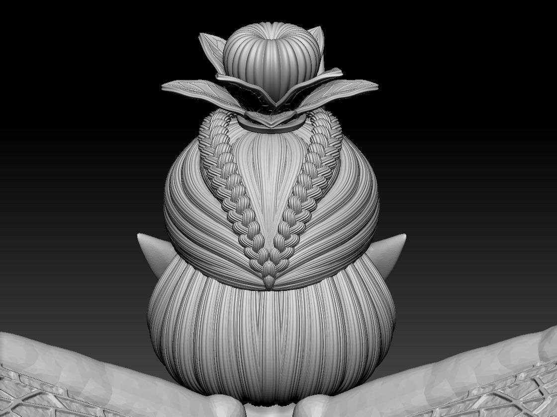 CUTIE DRAGONFLY PRINCESS ON HALLOWEEN 3D print model_16