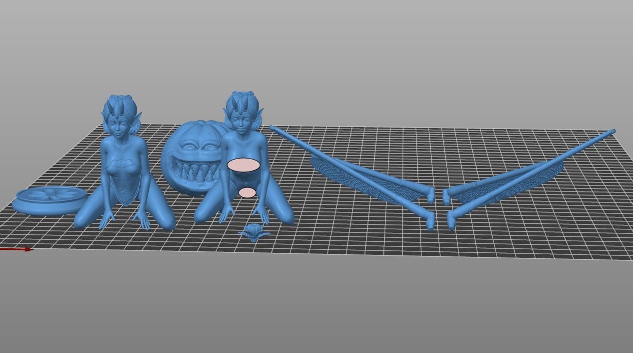 CUTIE DRAGONFLY PRINCESS ON HALLOWEEN 3D print model_18