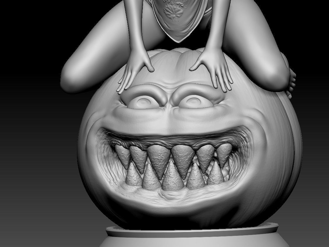 CUTIE DRAGONFLY PRINCESS ON HALLOWEEN 3D print model_17