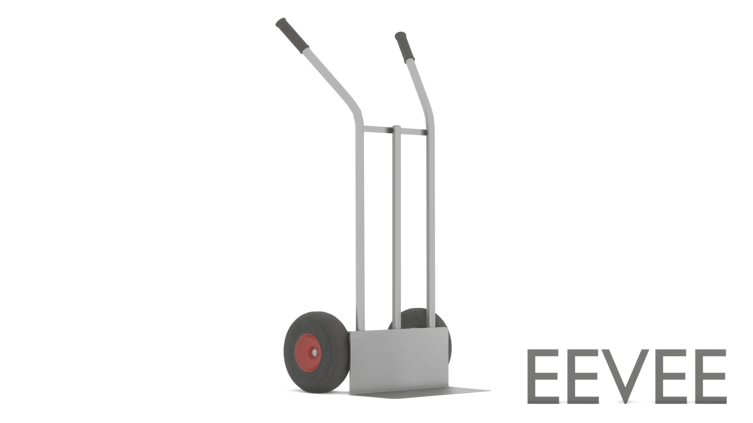 Heavy Duty Hand Truck  3D model_1