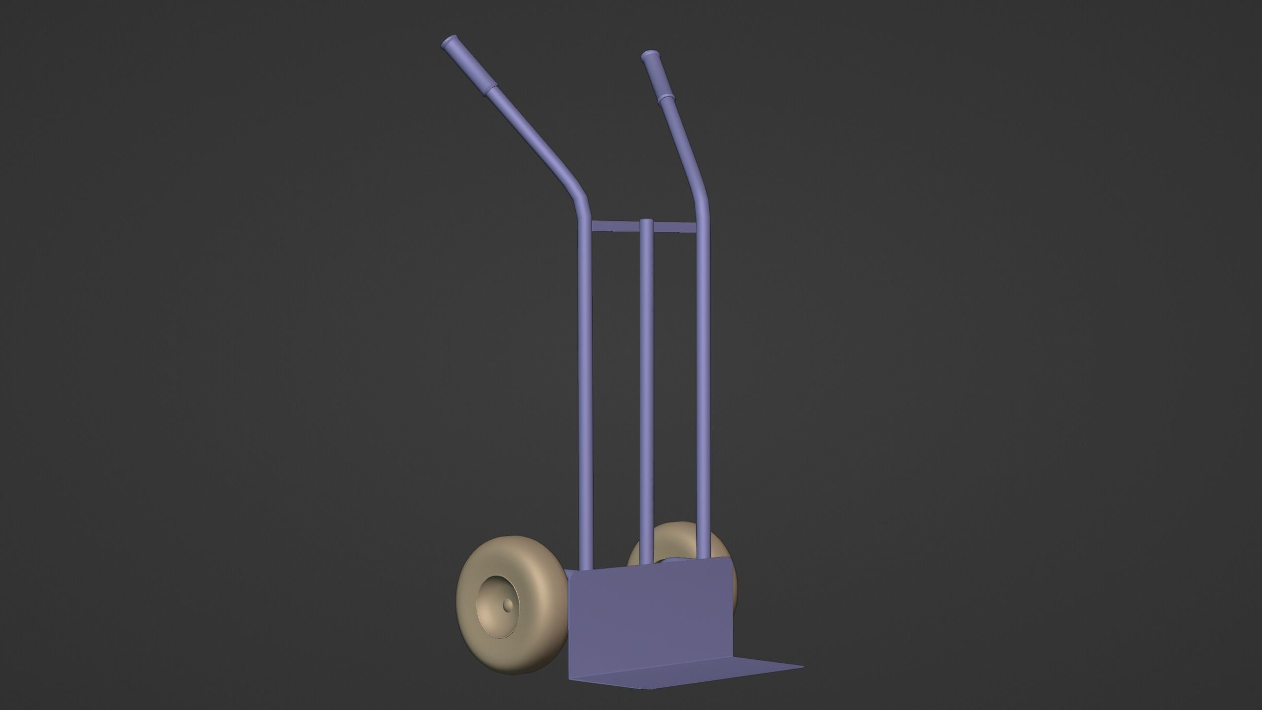 Heavy Duty Hand Truck  3D model_11