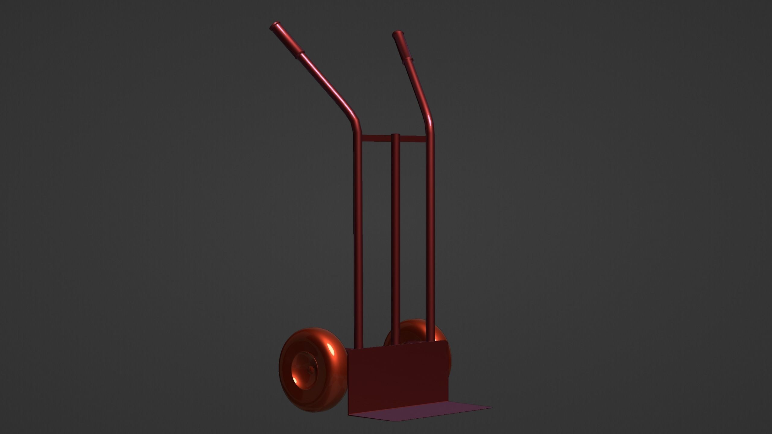 Heavy Duty Hand Truck  3D model_10