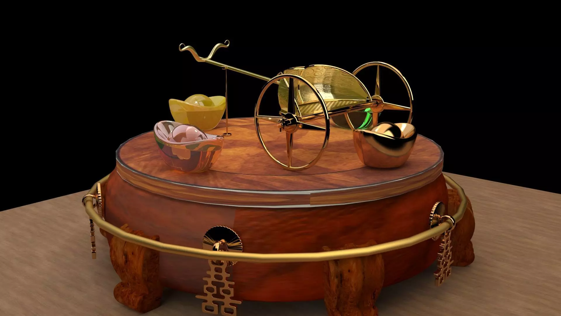 King Tut Chariot   3D model_0